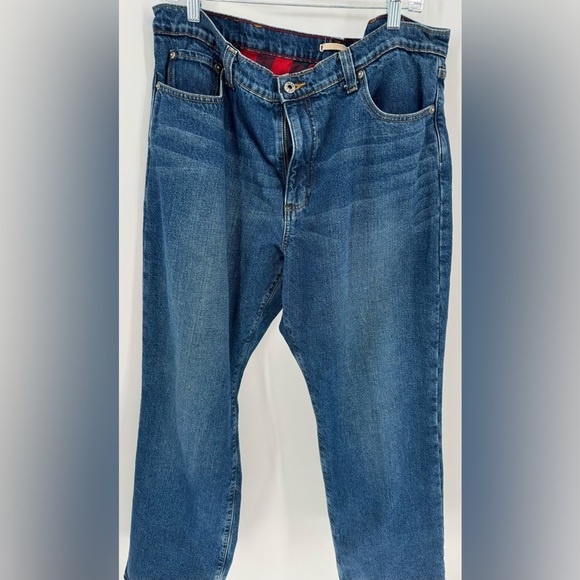 LL Bean Men's Double L Jeans Relaxed Fit Flannel-Lined Standard Fit - Picture 2 of 12